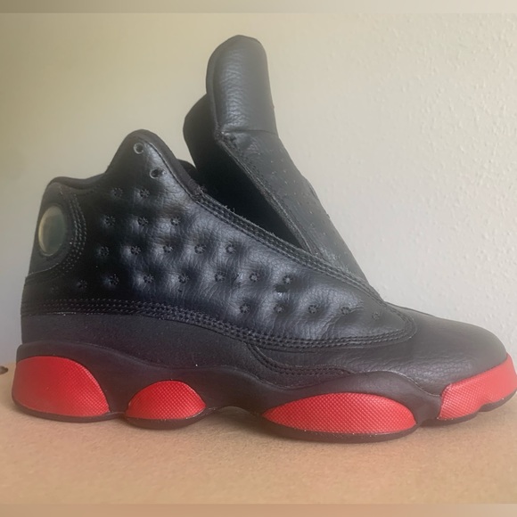 Air Jordan 13 blk/red 5Y - Picture 1 of 5